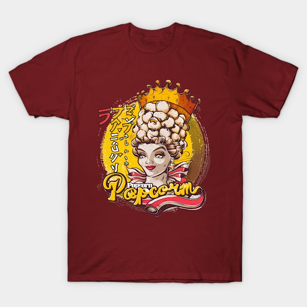 popcorn queen power T-Shirt by YuriArt